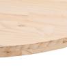 Table Top 80x40x2.5 cm Solid Wood Pine Oval | HipoMarket