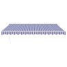 Retractable Blue & White Awning 4.5x3 m - Durable Design