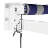 Retractable Blue & White Awning 4.5x3 m - Durable Design