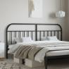 Metal Headboard Black 200 cm Colour black Size 200 cm Quantity in Package 1 