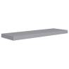 Floating Wall Shelves Set of 4 - Stylish Grey MDF Display