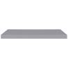 Floating Wall Shelves Set of 4 - Stylish Grey MDF Display