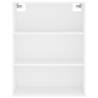 Highboard White 69.5x34x180 cm - Elegant Storage Solution