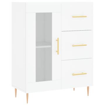 Highboard White 69.5x34x180 cm - Elegant Storage Solution