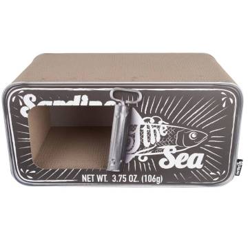 DISTRICT70 Cat Scratcher/Cave SARDINE Black - Stylish & Fun