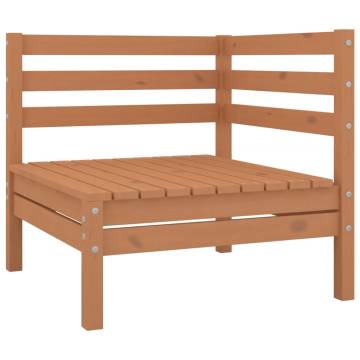 3 Piece Garden Lounge Set - Solid Pinewood in Honey Brown