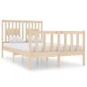 Solid Wood Bed Frame 120x190 cm Small Double | HipoMarket