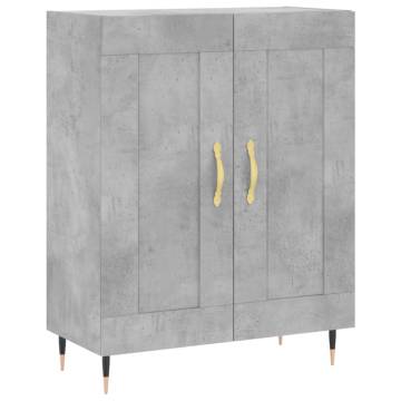 Stylish Highboard Concrete Grey - 69.5x34x180 cm | Hipo Market