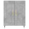 Stylish Highboard Concrete Grey - 69.5x34x180 cm | Hipo Market