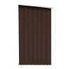 Garden Log Storage Shed - Galvanised Steel 163x83x154 cm Brown