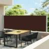 Patio Retractable Side Awning 140x600 cm Brown Colour brown Size 600 x 140 cm Quantity in Package 1 