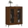 Brown Oak Sideboard 69.5x34x90 cm | Durable Engineered Wood