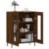 Brown Oak Sideboard 69.5x34x90 cm | Durable Engineered Wood