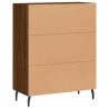 Brown Oak Sideboard 69.5x34x90 cm | Durable Engineered Wood