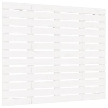 Elegant White Wall Headboard - Solid Pine - 106x3x91.5 cm