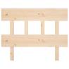 Stylish Solid Wood Pine Bed Headboard - 103.5x3x81 cm