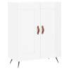 Stylish Highboard High Gloss White - 69.5x34x180 cm