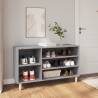 Shoe Cabinet Grey Sonoma - Stylish Storage Solution