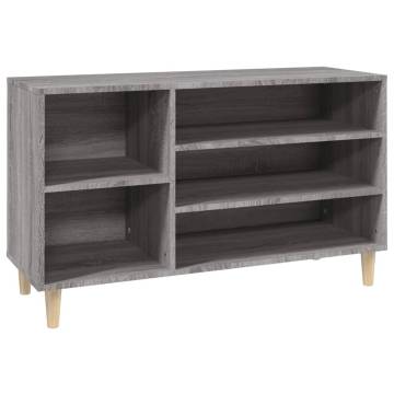 Shoe Cabinet Grey Sonoma - Stylish Storage Solution