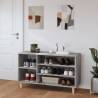 Shoe Cabinet Grey Sonoma - Stylish Storage Solution