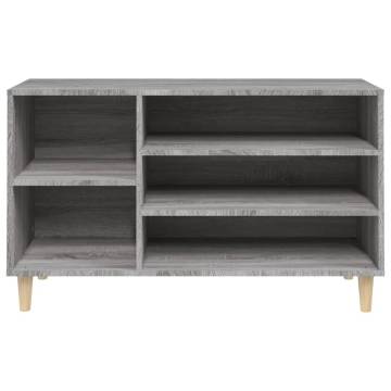 Shoe Cabinet Grey Sonoma - Stylish Storage Solution