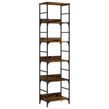 Bookshelf Smoked Oak - 50x33x188.5 cm | Durable Storage Solution