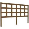 Honey Brown Solid Wood Bed Headboard - 156x4x100 cm | Hipo Market