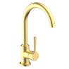 SCHÜTTE Cornwall Kitchen Mixer Tap in Matte Gold - Stylish & Function