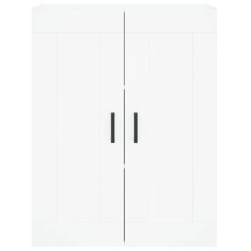 Stylish Highboard White 69.5x34x180 cm - HipoMarket