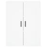 Stylish Highboard White 69.5x34x180 cm - HipoMarket