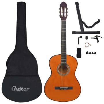 12 Piece Classical Guitar Beginner Set - 4/4 39"