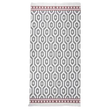 Rug Grey 80x150 cm Cotton - Stylish & Versatile