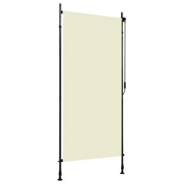 Outdoor Roller Blind 100x270 cm Cream - Privacy & Shade