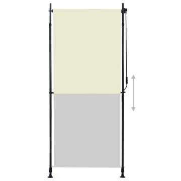 Outdoor Roller Blind 100x270 cm Cream - Privacy & Shade