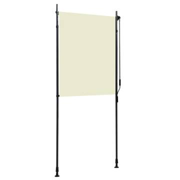 Outdoor Roller Blind 100x270 cm Cream - Privacy & Shade