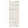 Stylish Sliding Door Gold 90x205 cm - Frosted Glass & Aluminium