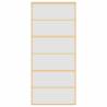 Stylish Sliding Door Gold 90x205 cm - Frosted Glass & Aluminium