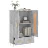 Stylish Highboard in Concrete Grey - Engineered Wood Storage