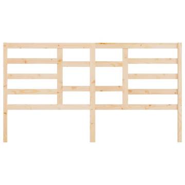 Stylish Solid Wood Pine Bed Headboard - 206x4x104 cm