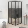 Stripe Shower Cabin ESG 70x70x180 cm Black Size 70 x 70 x 180 cm Model striped 