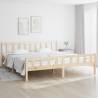 Bed Frame Solid Wood 160x200 cm Colour natural Size 160 x 200 cm 