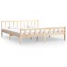 Solid Wood Bed Frame 160x200 cm - Classic & Sturdy Design