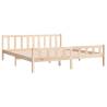 Solid Wood Bed Frame 160x200 cm - Classic & Sturdy Design