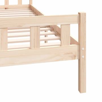 Solid Wood Bed Frame 160x200 cm - Classic & Sturdy Design