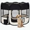 Foldable Dog Playpen with Carrying Bag Black 90x90x58 cm Colour black Size 90 x 90 x 58 cm Quantity in Package 1 