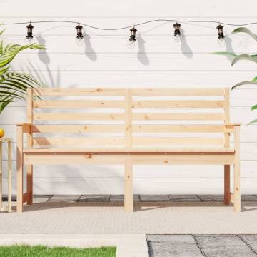 Classic Solid Wood Garden Bench - 159.5x48x91.5 cm