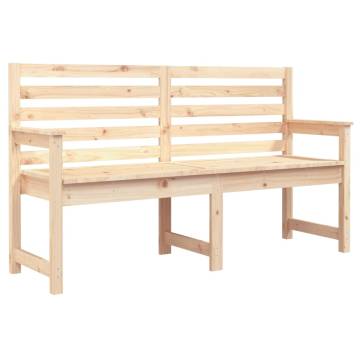 Classic Solid Wood Garden Bench - 159.5x48x91.5 cm