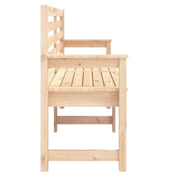 Classic Solid Wood Garden Bench - 159.5x48x91.5 cm