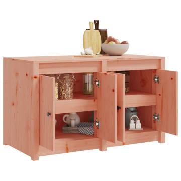 Outdoor Kitchen Cabinet - Solid Wood Gloss - 106x55x64 cm