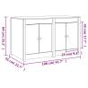 Outdoor Kitchen Cabinet - Solid Wood Gloss - 106x55x64 cm